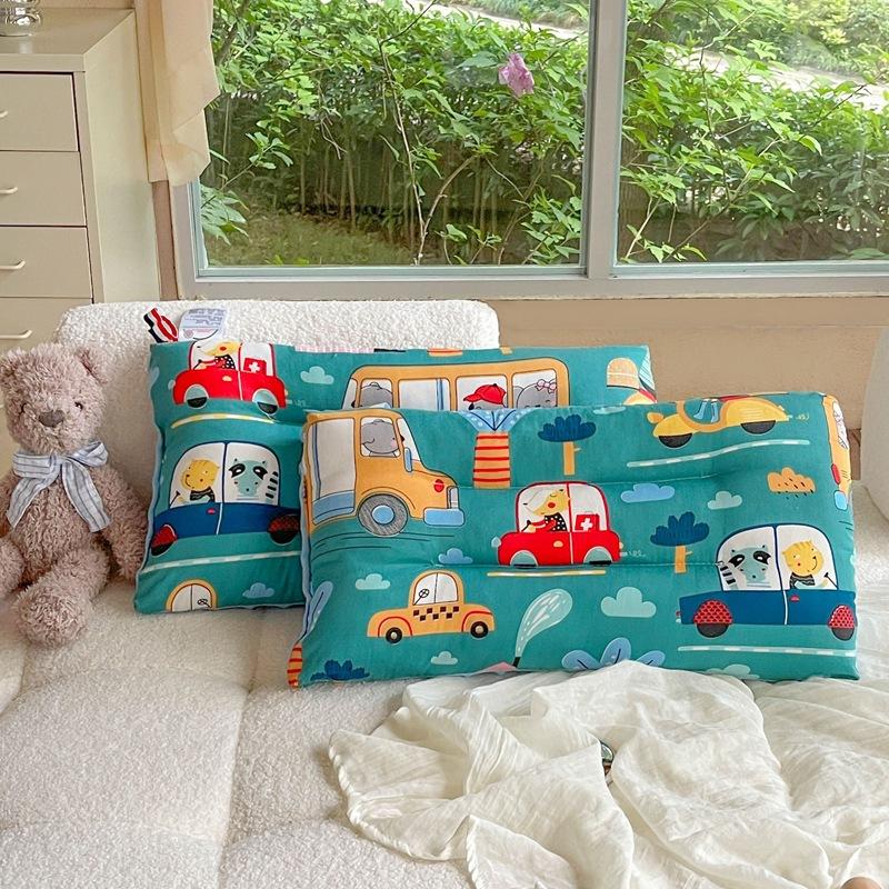 Cotton Cartoon Children's Pillow Core Soothing Beanie Pillow Removable Washable Kindergarten Children Adult Pillow