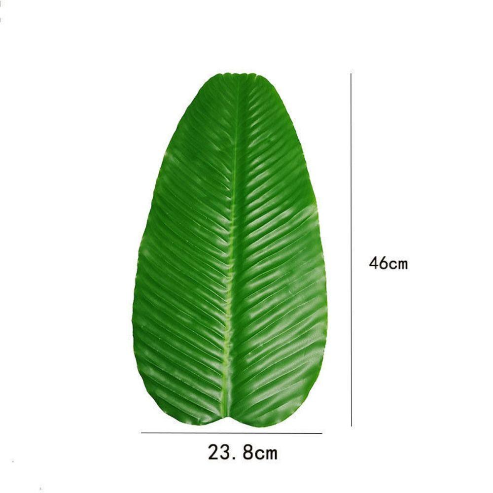 Tropical Faux Banana Leaf Large Drink Cup Coasters Fruits Plate  Home Garden Decor