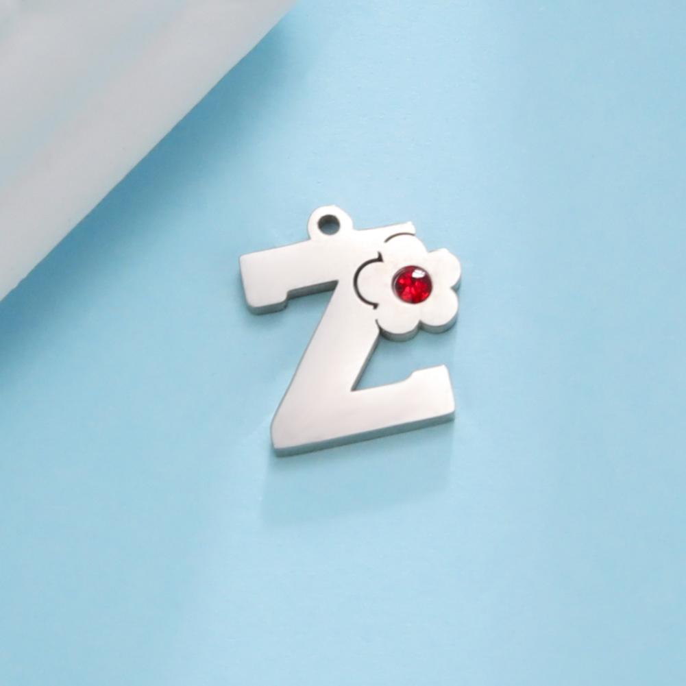 Xiaomi 5 Pcs/lot Cute Flower Alphabet Pendants Stainless Steel Jewelry 26 Capital Letter Charms for DIY Necklace Bracelet Earring 2026