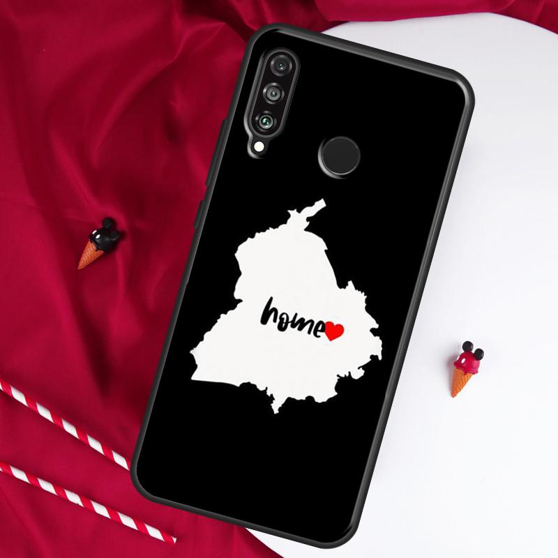 

Контурная карта Пенджаба для чехла Huawei Nova 9 SE 10 5T Y90 Y70 Y60 Y61 Y91 Y72 12i 12s 11i P60 Pro P20 P30 P40 Lite Huawei P30 Lite