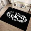 Rutschfester Teppich mit Bandlogo-Aufdruck, geeignet für Wohnzimmer und Schlafzimmer Sofa