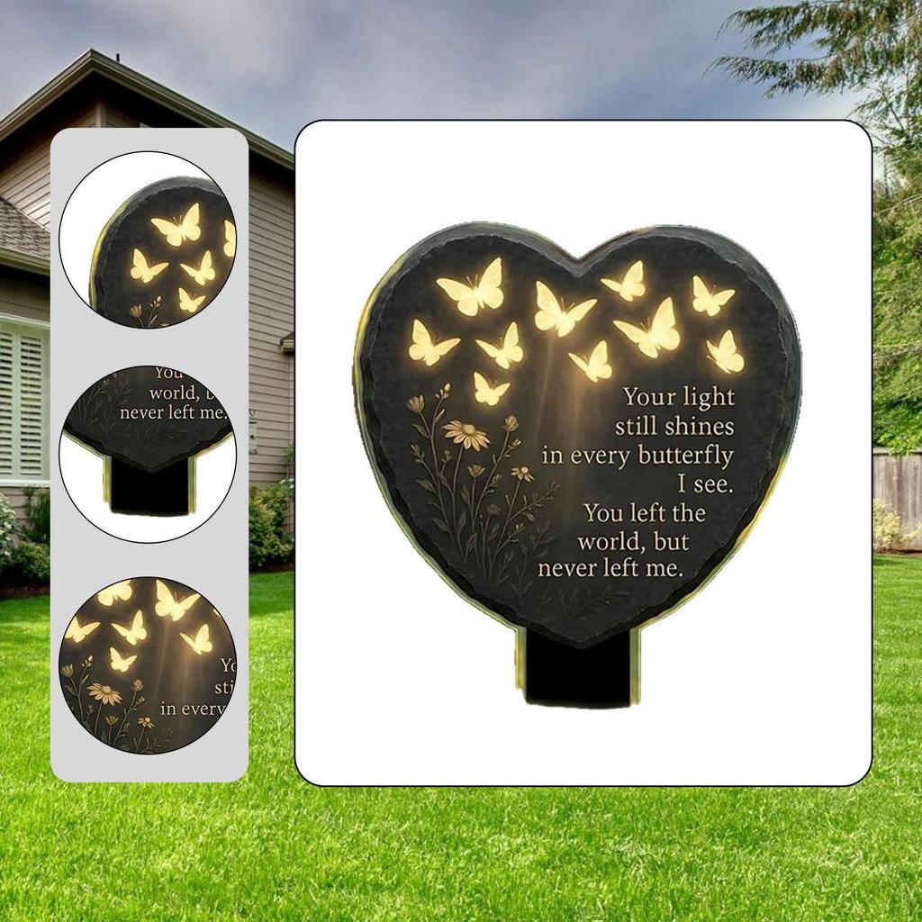 Decorative Garden Stake, Grave Yard Decor Butterfly Acrylic Gift Remembrance Plaque Memorial