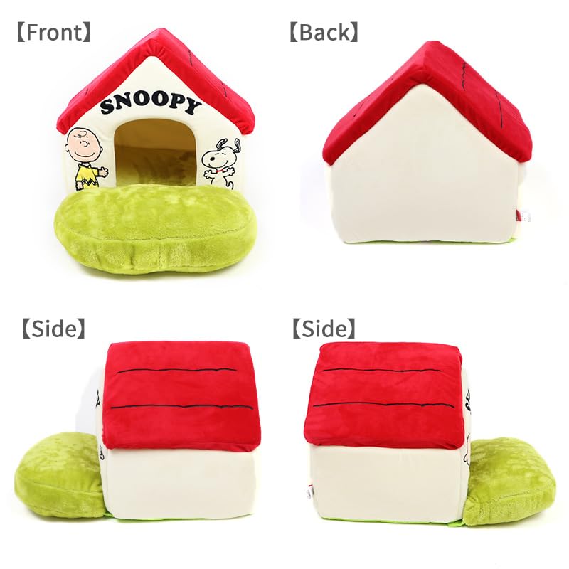Pet Paradise Snoopy Dog Pet Dome Bed Indoor Room Cat House Red Roof Small 633-33543