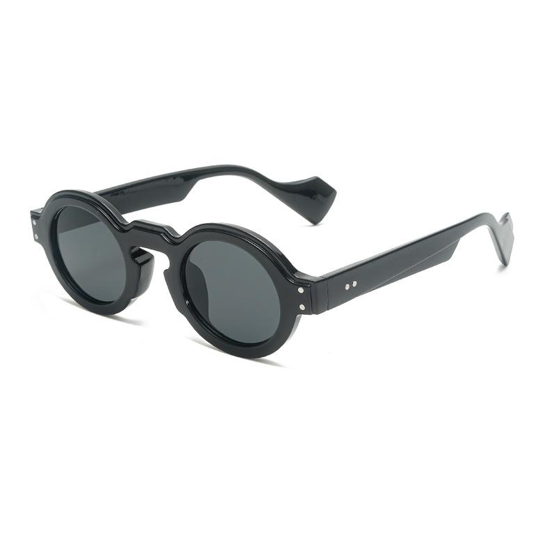 Round Leopard Print Unisex Sunglasses Retro Vintage Circle Frame UV400 Protection Trendy Shades