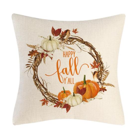 

Осенний теплый акварельный чехол на День Благодарения с изображением тыквы Amazon, домашний декор, подушка, чехол для дивана