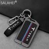 Car NFC Card Key Cover Keychain FII Pendant All-inclusive Carbon Fiber Leather Accessories For Tesla Model 3 Model S Model X Model Y