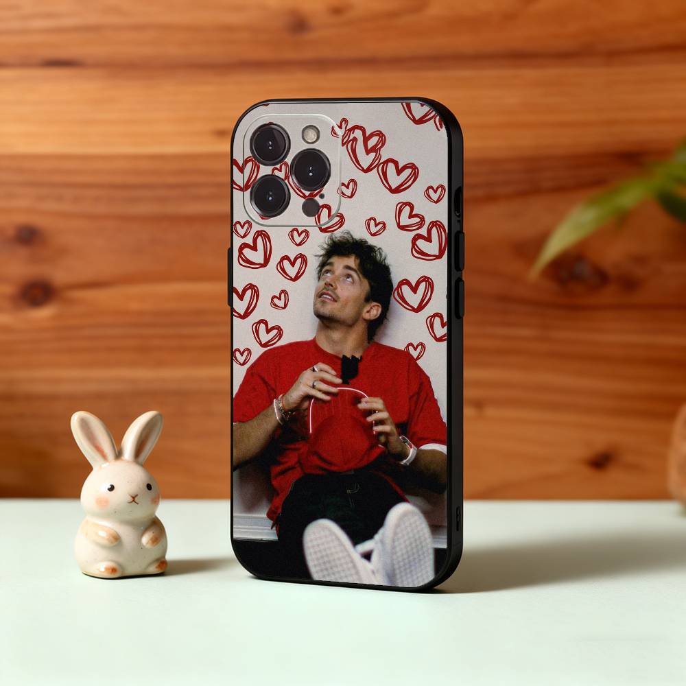 Dashing C- Charles Leclerc 16 Lec Phone Case For iPhone17,16,15,14,13,12Plus,Pro Max,XS,5G Soft Silicone Black Cover