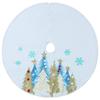 1Pcs Cartoon Christmas Tree Skirt Crafts Tree Surround Base Set Merry Christmas Decoration for Home Xmas Ornaments Navidad 2025
