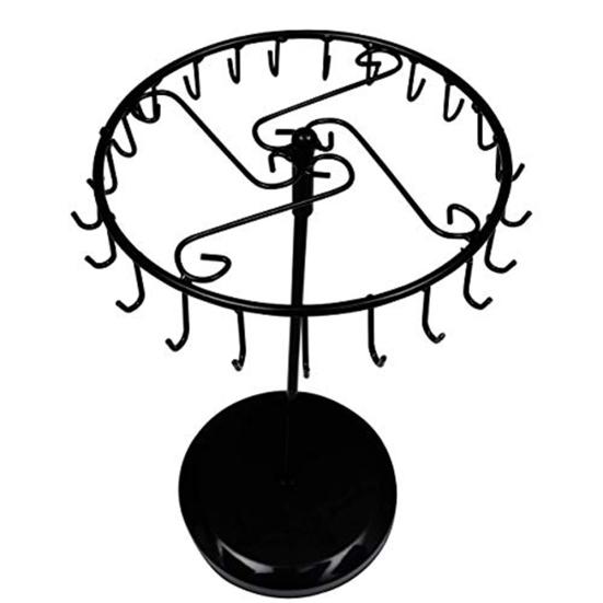 23 Hooks Rotating Necklace Display Holder Pendant Bracelet Jewelry Stand Rack