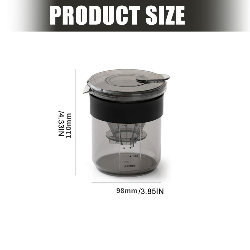 Grinder Dripper Set Portable Camping Essential Easy Disassembly Cleaning AS