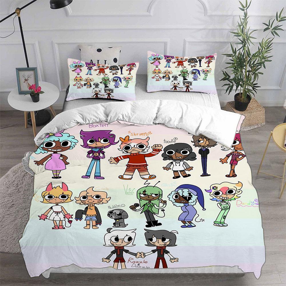 Dandy's World Bedding Set Game 3D Printed Duvet Cover Set With Pillowcases Boy Girl Teens Kids Birthday Gift Soft Bedclothes