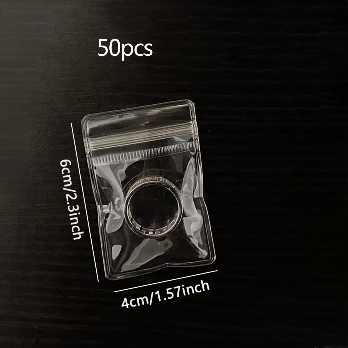 

50 шт., Пакеты для украшений с защитой от окисления, Прозрачные пакеты на молнии для украшений, Маленький органайзер для украшений, Пакеты для хранения колец и серег,