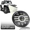 Car LED Roung Light 7in Diameter 500W 6 Beads Aluminium Alloy Round LED Car Light Round LED Car Light Car LED Round Light