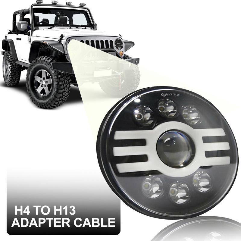 Car LED Roung Light 7in Diameter 500W 6 Beads Aluminium Alloy Round LED Car Light Round LED Car Light Car LED Round Light