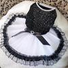 Pet Clothes - Comfortable Cotton Pet Dog Cat Puppy Spot Bow-knot Princess Yarn Dress