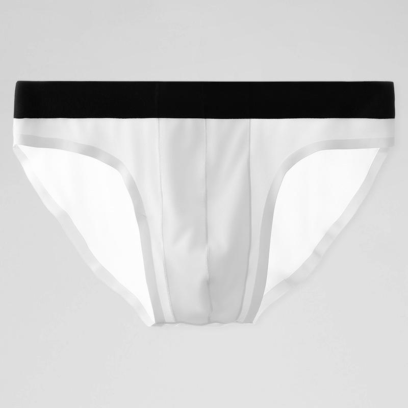 Men's Ice Silk Seamless Breathable Triangle Underwear - Ultra-Thin, Transparent, Sexy Summer Shorts