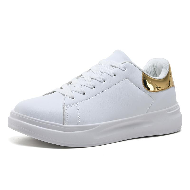 Little White Shoes Men's and Women's Spring Autumn Leather Surface Waterproof Casual Sports Shoes Youth Casual Board Shoes