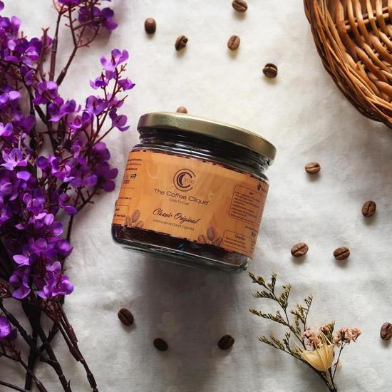 The Coffee Clique | Classic Original - 50g | Premium Instant Coffee | 100% Pure Arabica, No Chicory, No Additives | Serves 25 Rich & Flavorful Cups