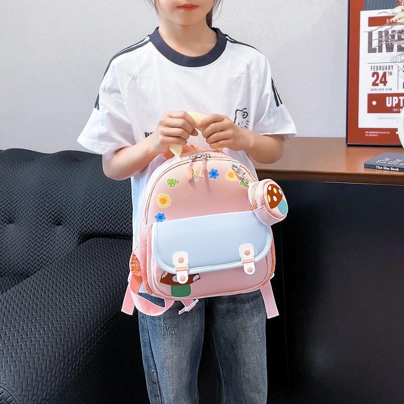 Small Mushroom Toddler Backpack For Boys Girls With Light Load Carrying And Durable Nylon Construction