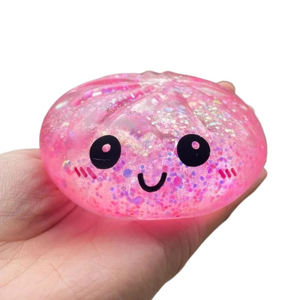 Heißer Glitzer Knödel Quetschspielzeug Squishy Malzose Serie mit Box Fidget Spielzeug Knödel Sensorisch zur Stressbewältigung Langsamer Rückprall Kreatives Geschenk