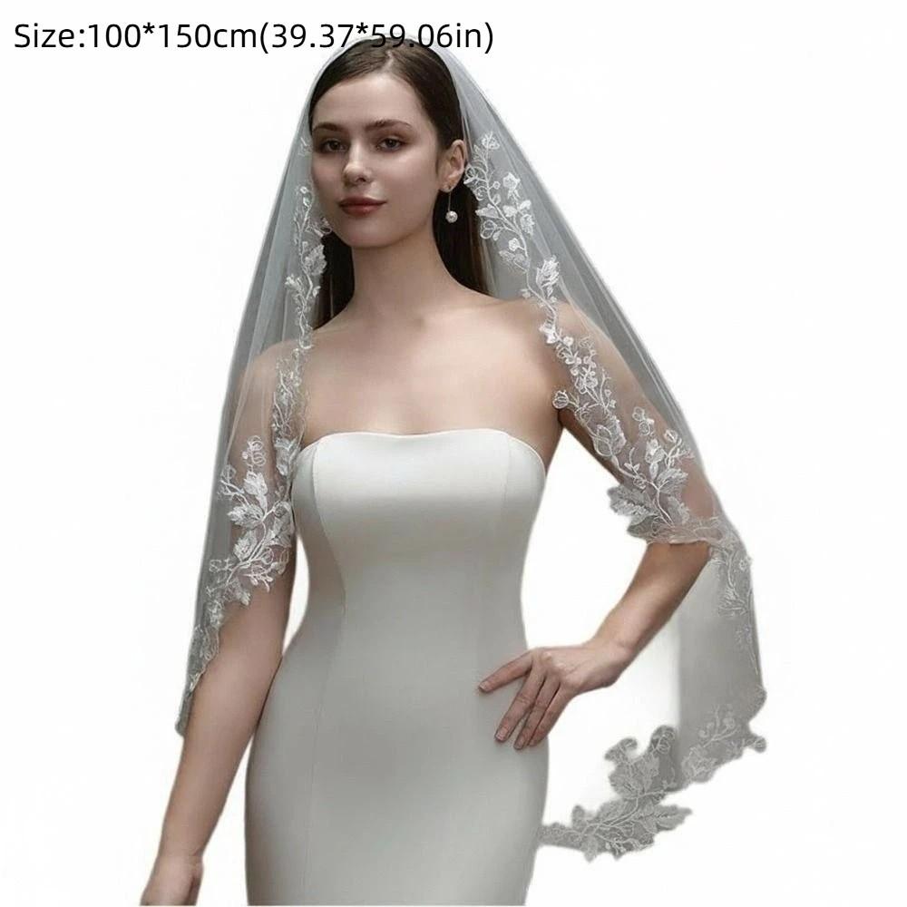 One Layer Bridal Veil Soft Tulle Bridal Headpiece Vintage Wedding Veil  Brides