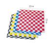 100Pcs Grid Pattern Sandwich Wrapping Paper Square 22cm Hamburger Packaging Paper Oil-Proof Professional Deli Basket Liners