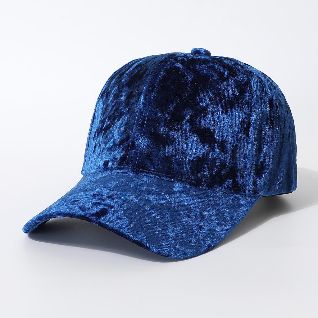 Trend Spring Golden Velvet Versatile Versatile Baseball Cap Cap Textured Thickened Casual Hat