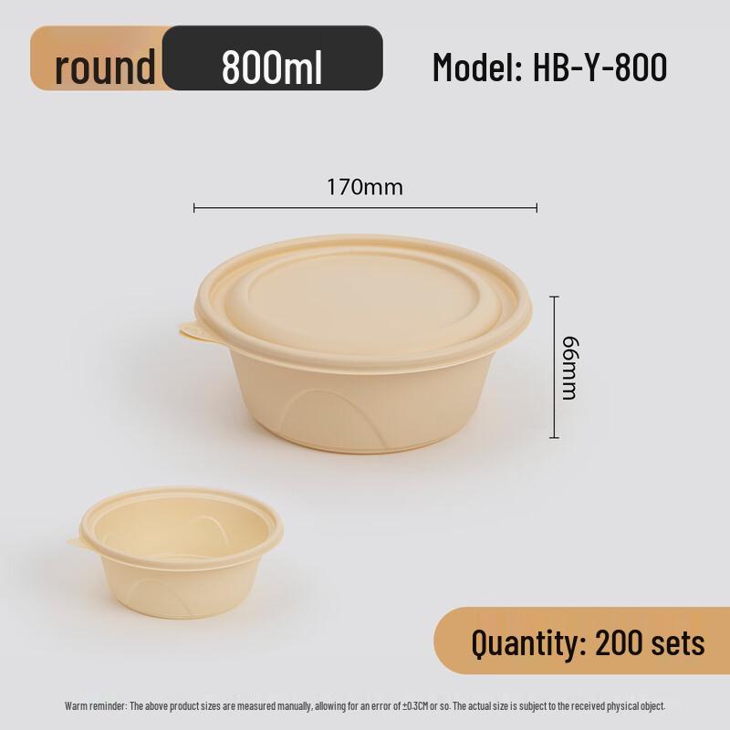 Hanyou Degradable Disposable Meal Boxes with Lids
