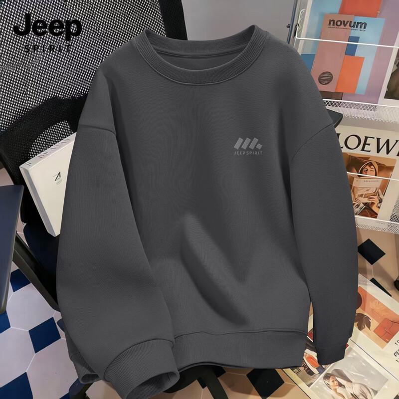 JEEP SPIRIT Men s Casual Long Sleeve Sweatshirt 3XL