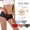 Super Absorbent Transparent Panty Women's Cotton Incontinence Underwear Leak Proof Menstrual Period Panties