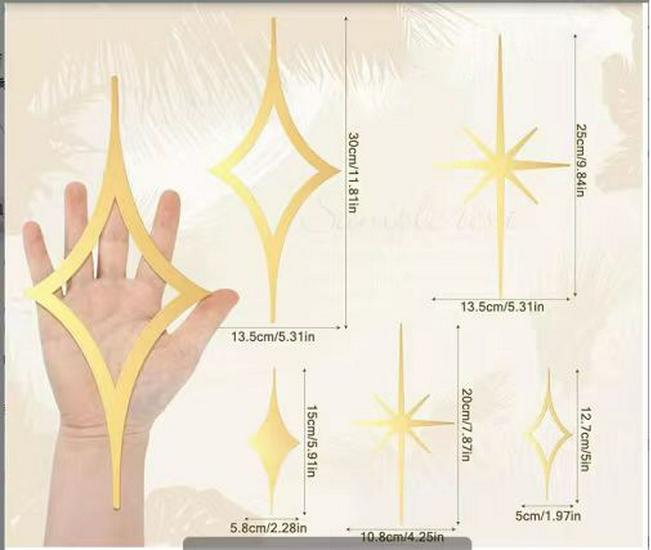 Medieval Modern Retro Star Metal Wall Art Decor