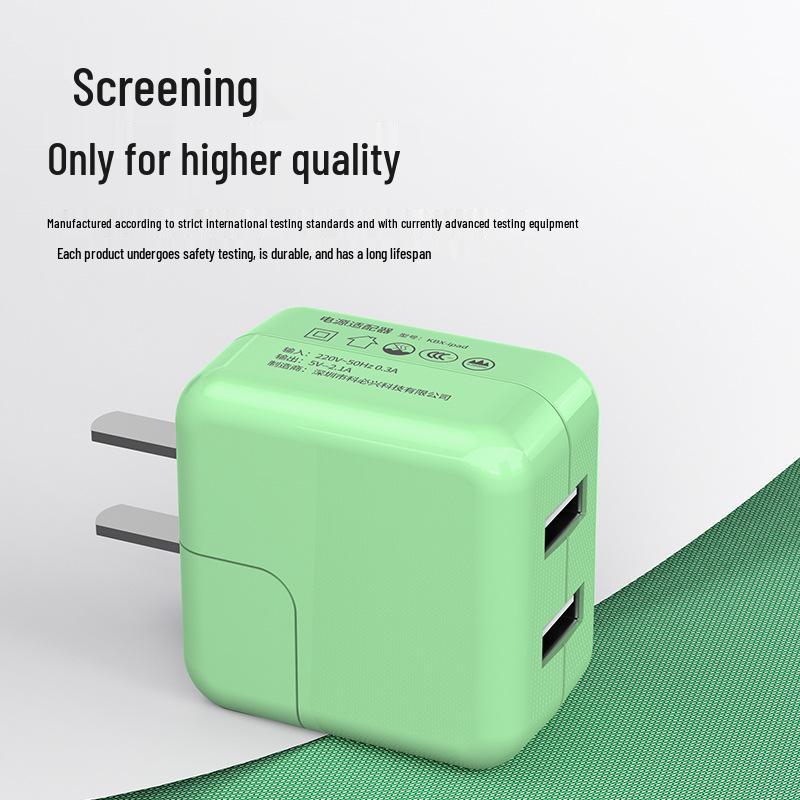 3C Certified Dual-Port USB Fast Charger 5V2A