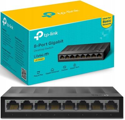 Switch Tp-Link Ls1008G 8Xlan