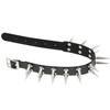 Dlouhý špičatý chokrový obojek pro ženy muže černá PU kůže Goth Emo Doplňky Punk Chocker Gotický náhrdelník Cosplay šperky