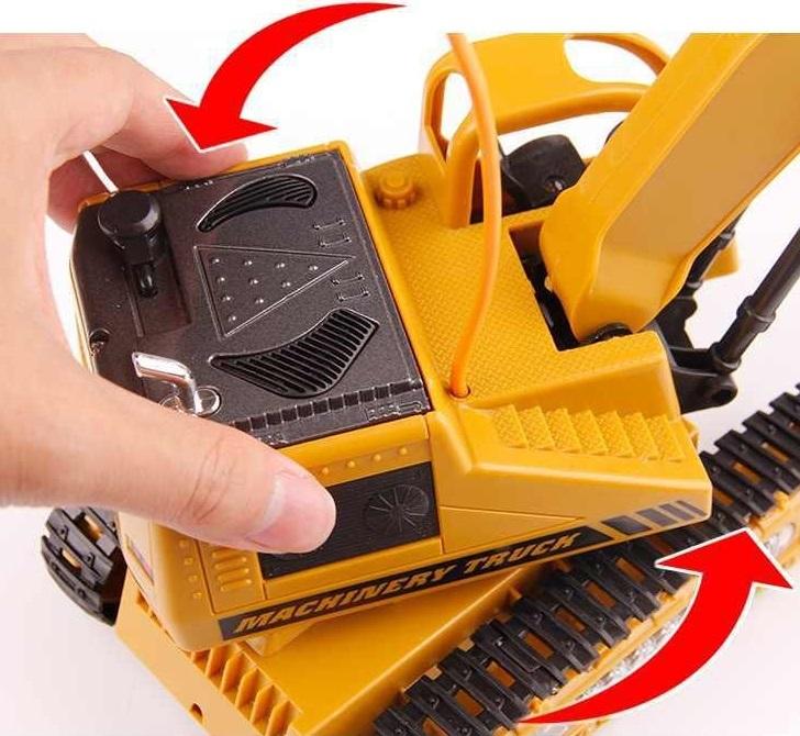 [PACZB][5] Escavatore cingolato telecomandato potente di grandi dimensioni R/C Metallo U420