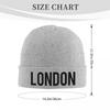London UK England Warm Knitted Cap Fashion Bonnet Hat Autumn Winter Outdoor Beanies Hats for Unisex Adult