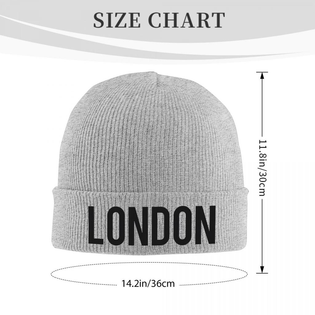 London UK England Warm Knitted Cap Fashion Bonnet Hat Autumn Winter Outdoor Beanies Hats for Unisex Adult