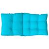 Low Back Chair Cushions 2 pcs Turquoise Oxford Fabric