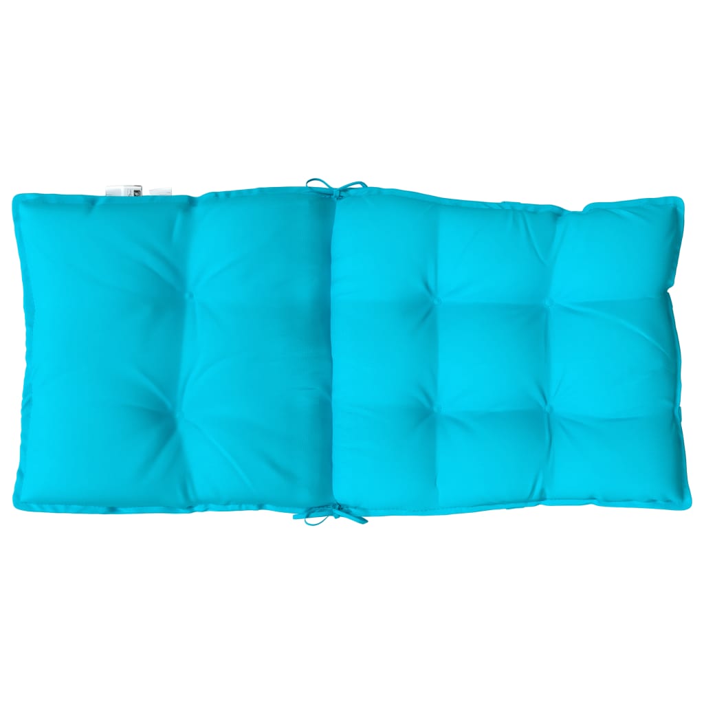 Low Back Chair Cushions 2 pcs Turquoise Oxford Fabric