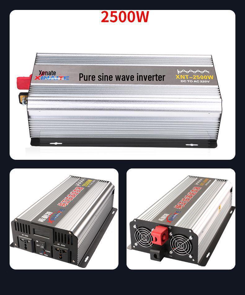 Pure Sine Wave Inverter 3000W/2000W/1000W, 12V/24V/48V to 220V for Car and Home Use