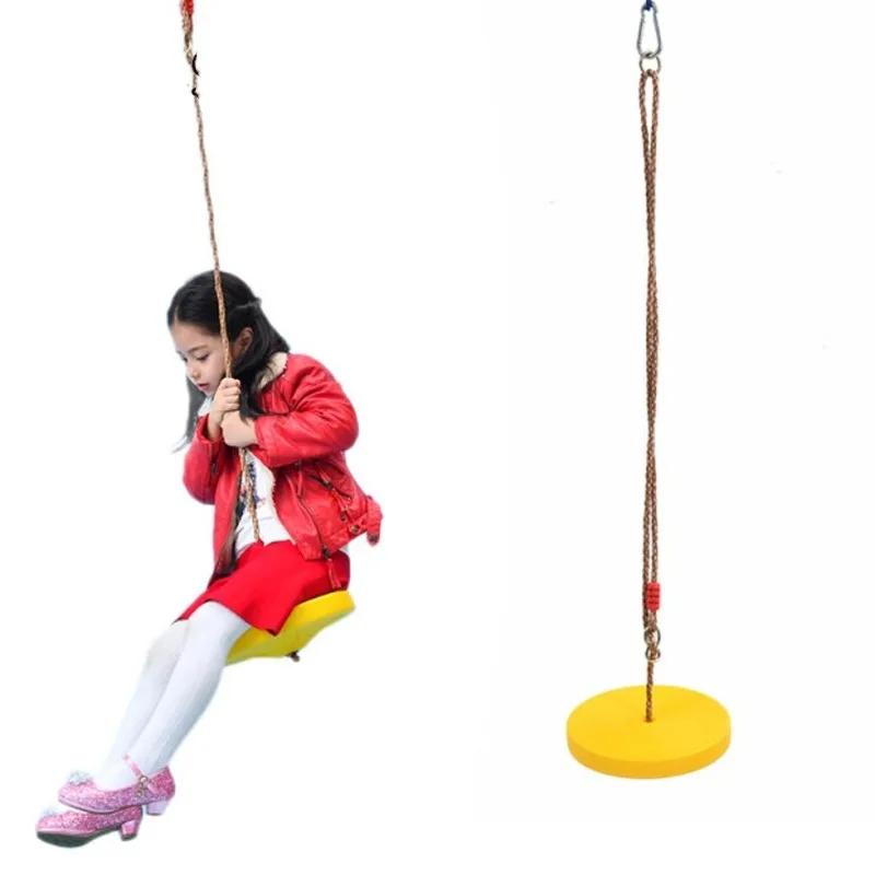 Thickened Colorful Children's Disc Swing Toys Rocking Chair Indoor Outdoor Garden Playground Octagonal Petal Swing Hanging Swing