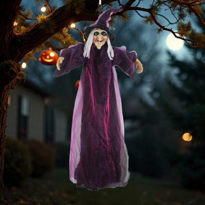 1/2/3/5 Stück Autoanhänger Halloween Hexe Außendekorationen mit Schlüsselband Einfach aufzuhängen Ornament Hängend Spukhaus Grusel Requisite