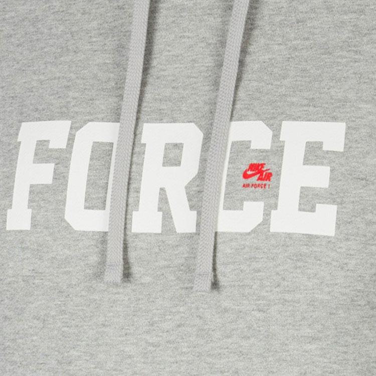 Nike Sweatshirts Men's Gray Hooded Moderate Regular BQ6357-063