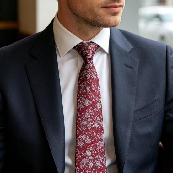 Men Tie Bright Color Multiple Pattern Design Dress Suit Tie Versatile Business Trip Neckwear Outfit Accessory