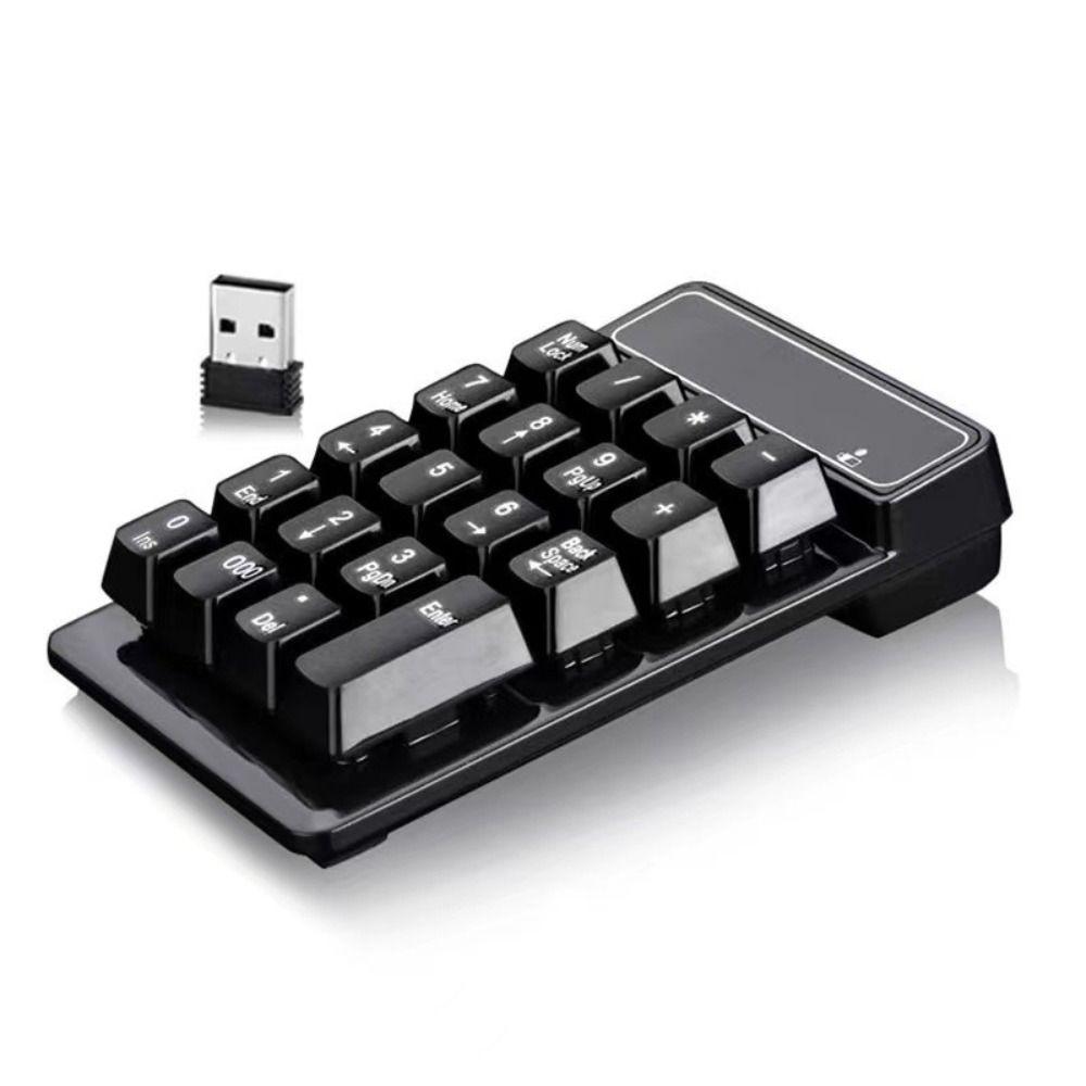 Mechanical Feel 2.4G Wireless Numeric Keyboard Wired Keyboard Mini USB Numeric Keypad  Notebook