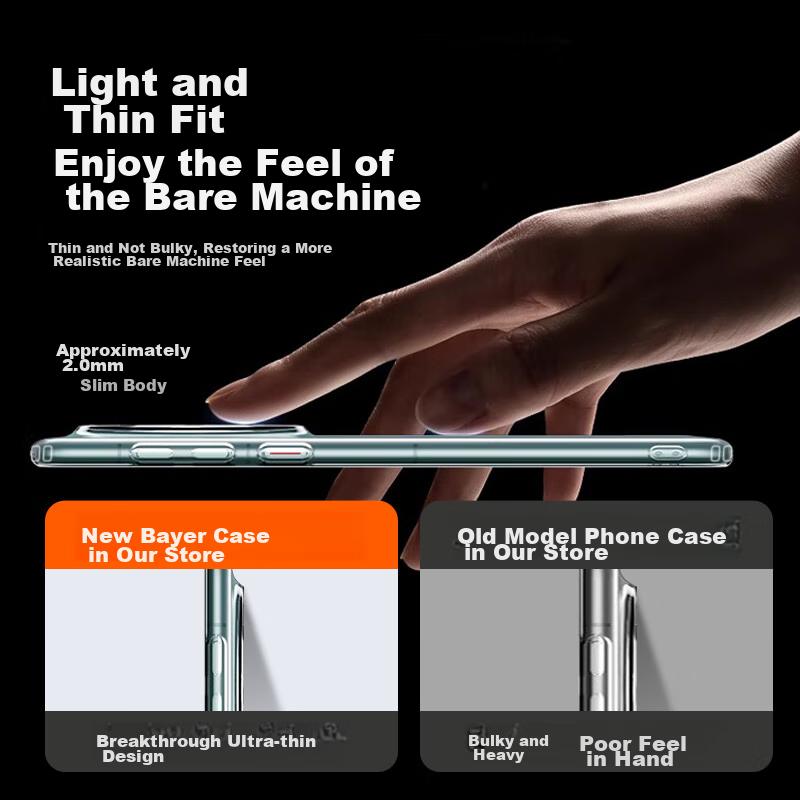 Huawei Mate60Pro/Pro+ Phone Case, Full Coverage Magnetic Wireless Charging, Huawei German Bayer Material, Transparent Silicone Case with Air Cushio