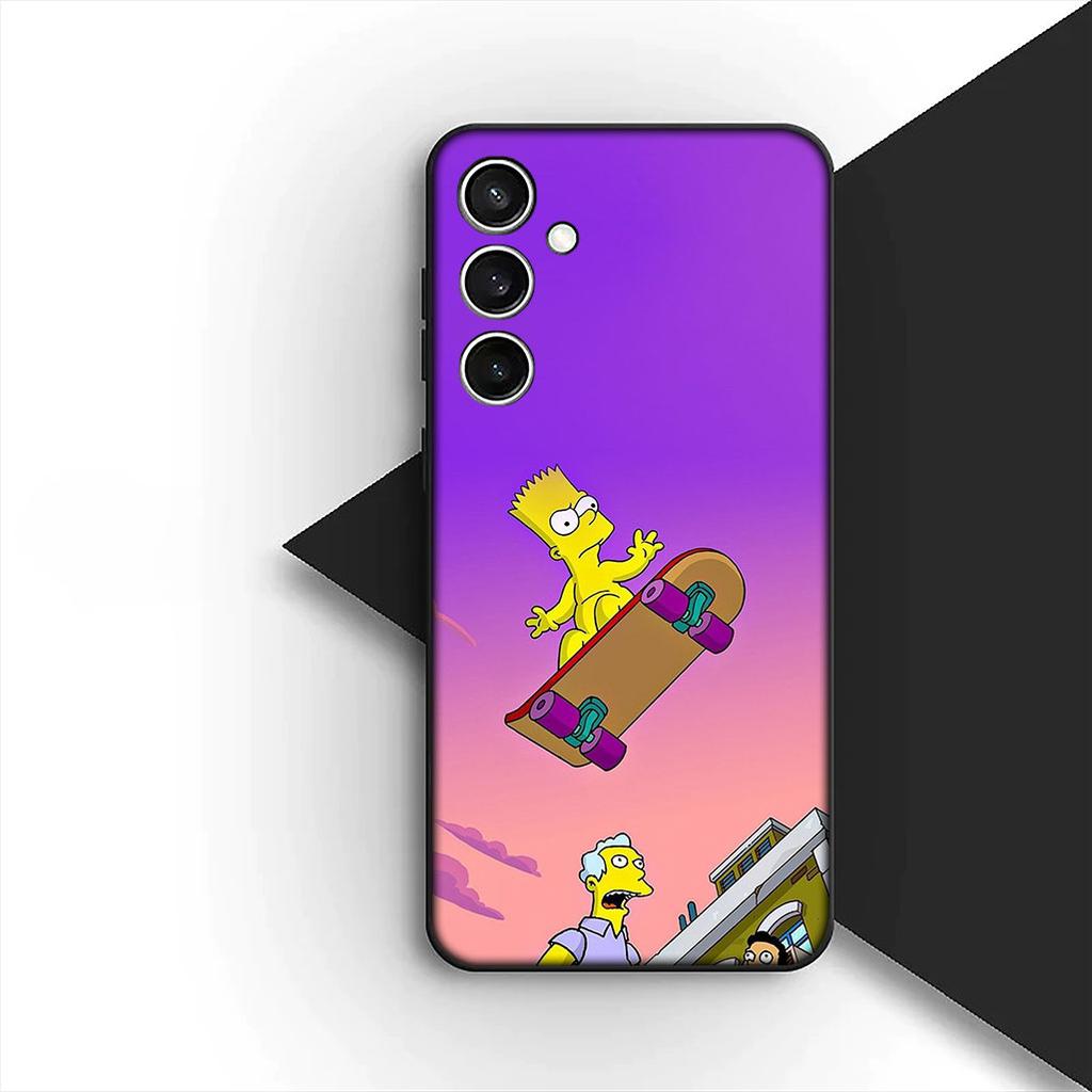 Casing for Motorola Moto G86 G57 E14 E15 G14 G34 G67 G84 G24 A54 G15 Power E22 Phone Cover Soft Case Wallpaper S-Simpsons Bart