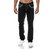 Jeansi Drepți Bărbați Buzunare cu Efect Pantaloni Cargo Denim Casual Largi
