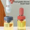 Oil Bottle with Silicone Brush Oil Dispenser Silicone Dropper Measuring Oil Container for Kitchen Cooking Frying Baking