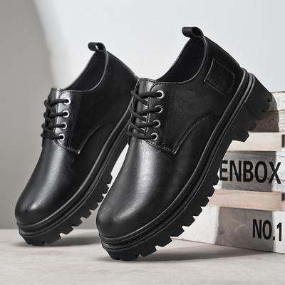 Professionelle einheitliche Schuhe schlicht schwarz lässige Lederschuhe Dienstleistungsbranche mit Anzug kleine Lederschuhe